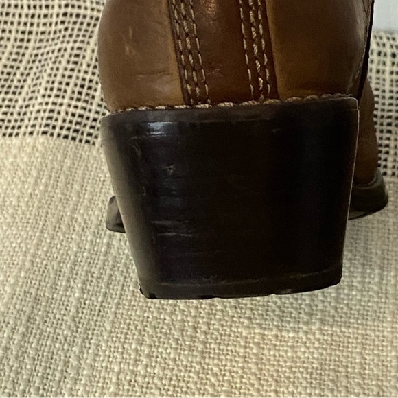 REDWING / Brown Leather Chelsea Ankle Boots Size 7.5 - Picture 11 of 14